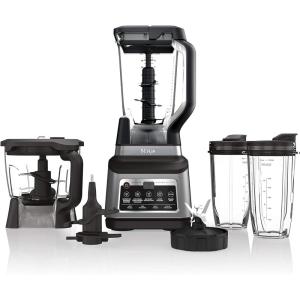Ninja BN801C, Professional Plus Kitchen System With Auto-iQ, 72oz Pitcher, Black/Silver, 1400W (Canadian Version)(Kitchen System)