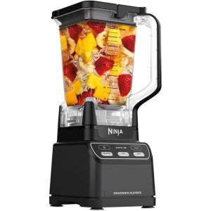 Ninja Smoothie iQ Blender, 1400 Watt Max, 70 oz Jug, Auto-iQ Program, Total Crushing Blades, BPA Free, Large, CO750B (Renewed)