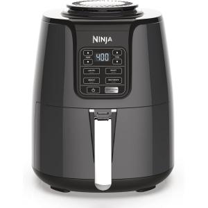 Ninja | Air Fryer | 5 QT Capacity | 5-in-1 Air Fry, Bake, Roast, Reheat, & Dehydrate | Air Crisp Technology | Nonstick Basket & Crisper Plate | Grey | AF142(4 QT)