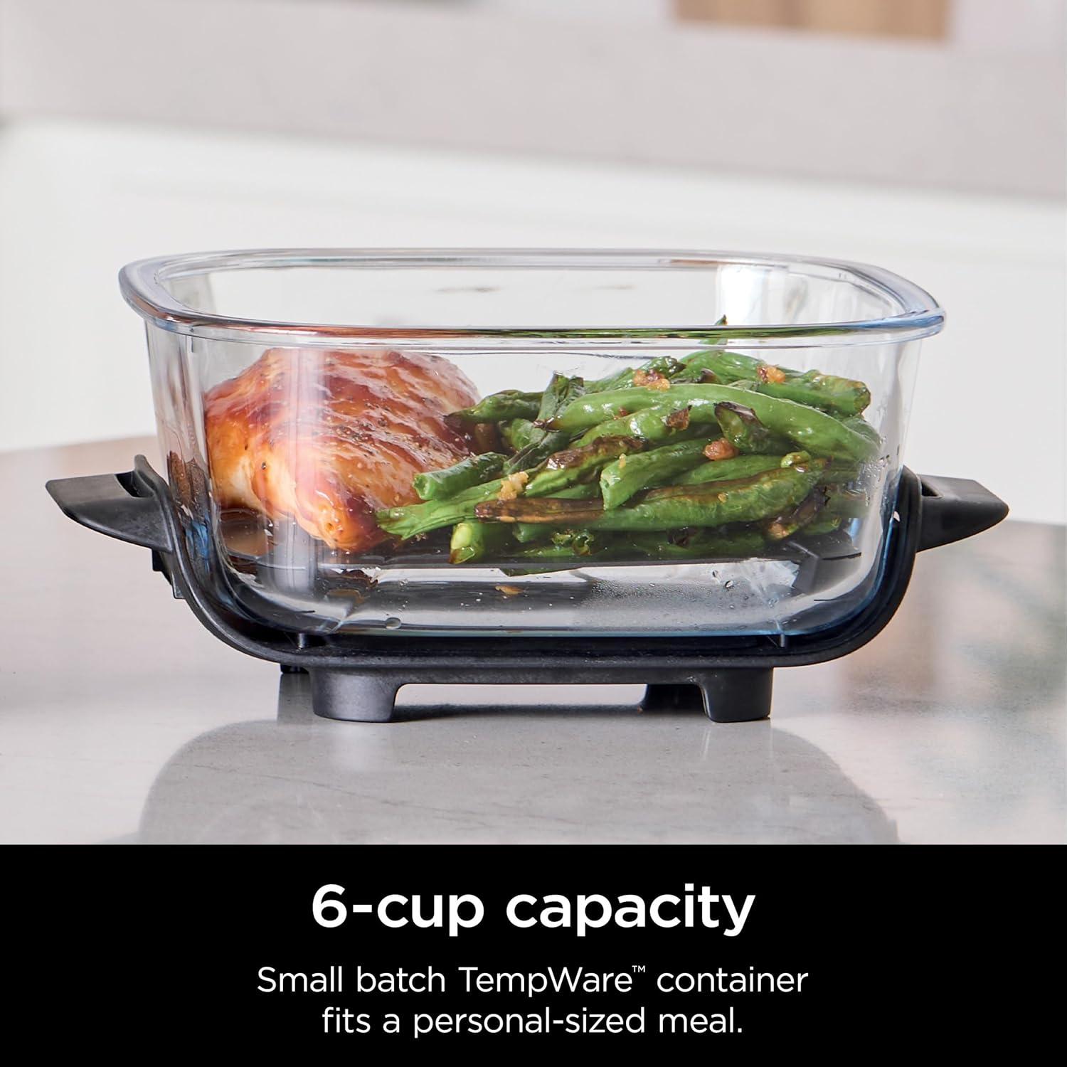 imageNinja Air Fryer 4QT Crispi System 3 Containers with Storage Lids Air Fryer Microwave Freezer amp Dishwasher Safe Non Toxic Portable Cooking System Compatible with Ninja FN100 Crispi SeriesCrispi Deluxe