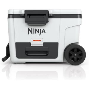 Ninja FrostVault | 65qt Wheeled Cooler with Cold Dry Zone | Integrated Fridge-Temp Dry Storage Drawer | Premium Heavy-Duty Insulated Cooler | Keeps Ice Cold for Days | Strawberry Rhubarb | FB265BP(Cloud White)
