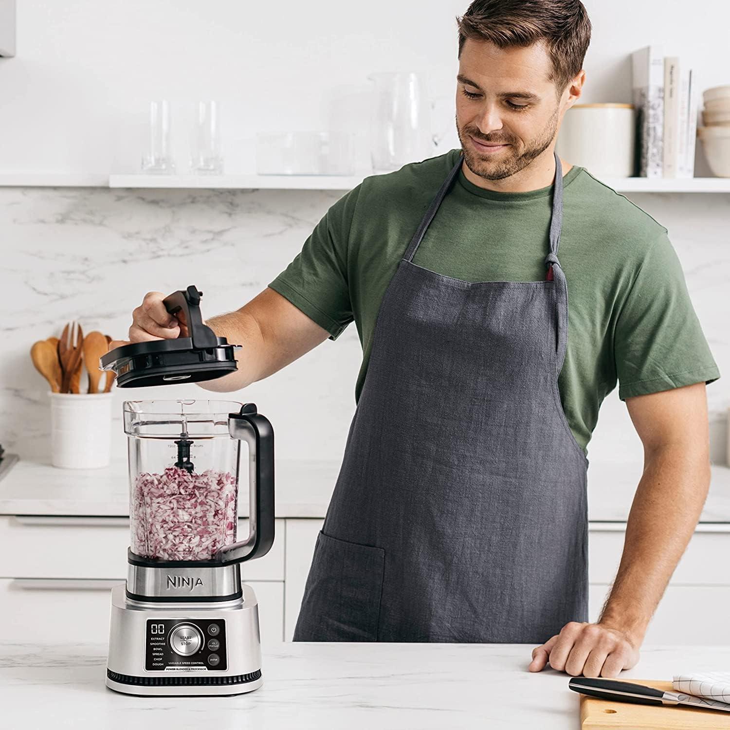imageNinja CO351B Kitchen Nutri SS351 Foodi Power Pitcher System Smoothie Bowl Maker 4in1 Blender Food Processor Single Serve Blender 1400WP smartTORQUE 6 AutoiQ Presets Renewed