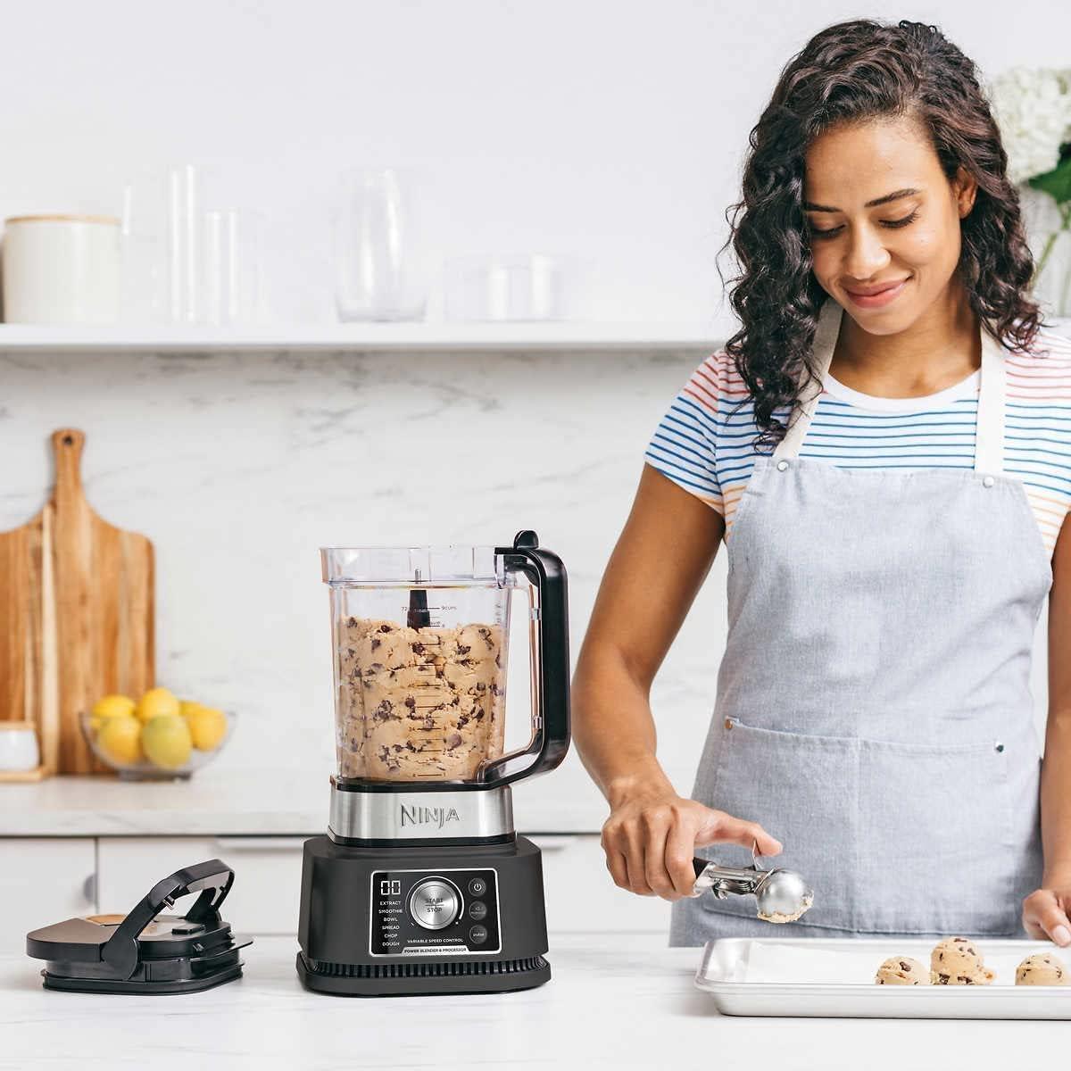 imageNinja CO351B Kitchen Nutri SS351 Foodi Power Pitcher System Smoothie Bowl Maker 4in1 Blender Food Processor Single Serve Blender 1400WP smartTORQUE 6 AutoiQ Presets Renewed
