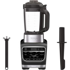 NINJA Foodi Cold & Hot Cook Hot Soups, Sauces and Dips Blender with 1400 Peak Watts to Crush Frozen Drinks & (HB152), 64 oz, Black (Renewed)