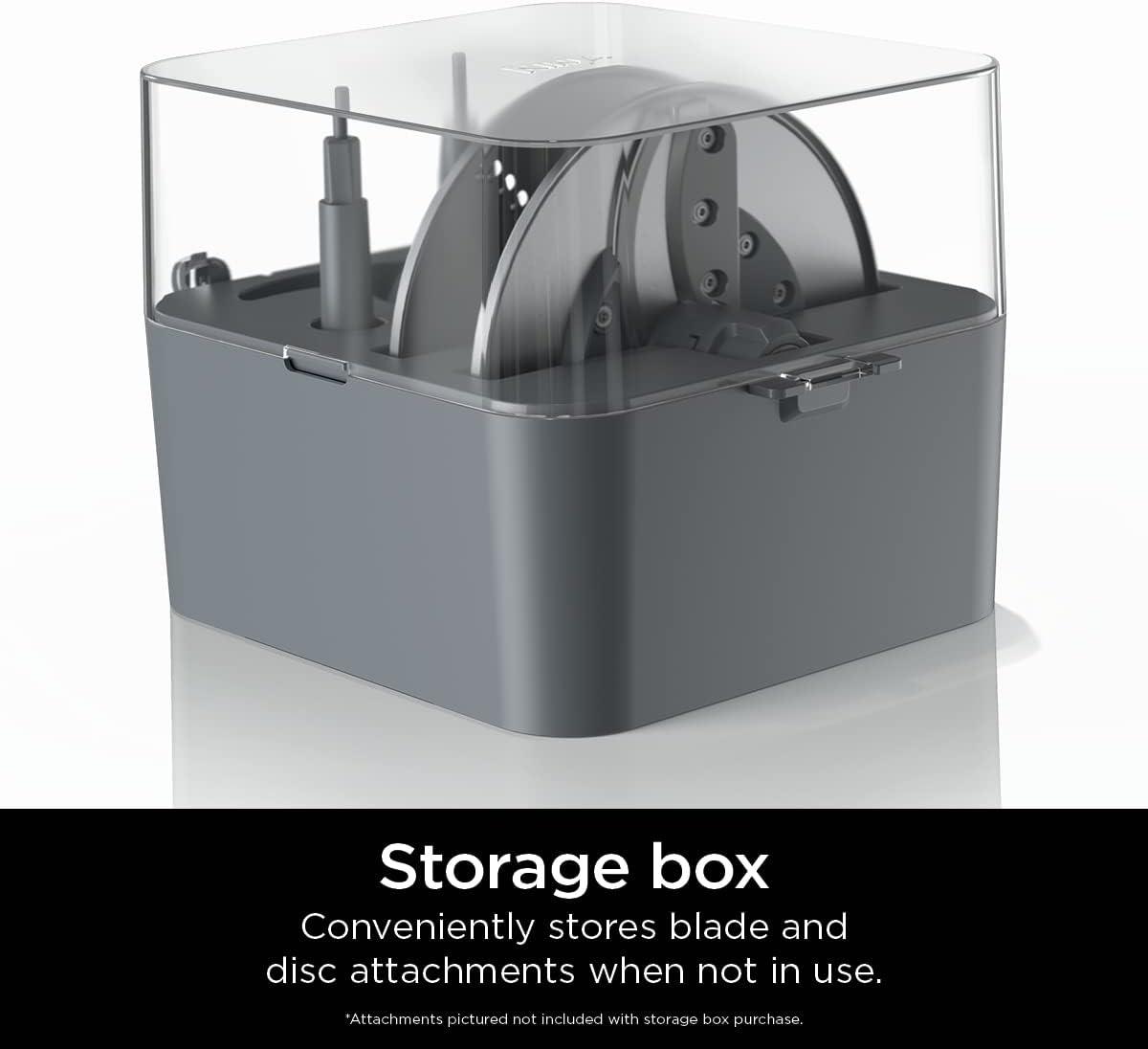 imageNinja XSKNF70SBX Professional XL Food Processor Storage Box Compatible with NF700 Ninja Food Processors Specifically for storing Dough Blade Chop Blade amp Discs GrayBox