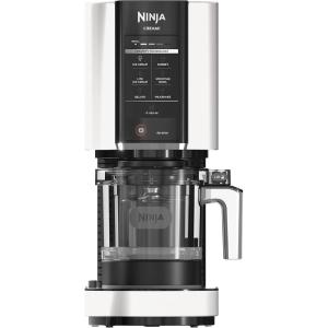 Ninja CREAMi Ice Cream Maker, 7 One-Touch Programs, with (2) Pint Containers & Lids, Compact Size, White (NC301WHBBB)