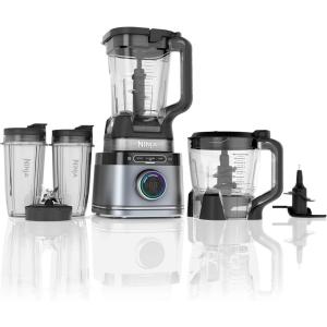 Ninja Kitchen System, All-in-1 Food Processor & Blender, 8-Cup Bowl & (2) 24 oz To-Go Cups, For Smoothies, Cookie Dough, Salsas, Cole Slaw & More, 1700 Peak Watt, Silver, TB400 (Renewed)