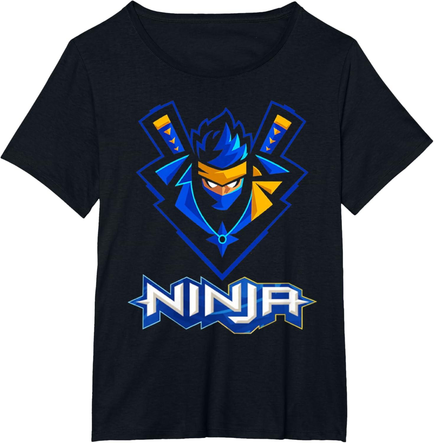 imageReas Ninja logo ninja for Fans of the Ninja Lovers TShirtBlack