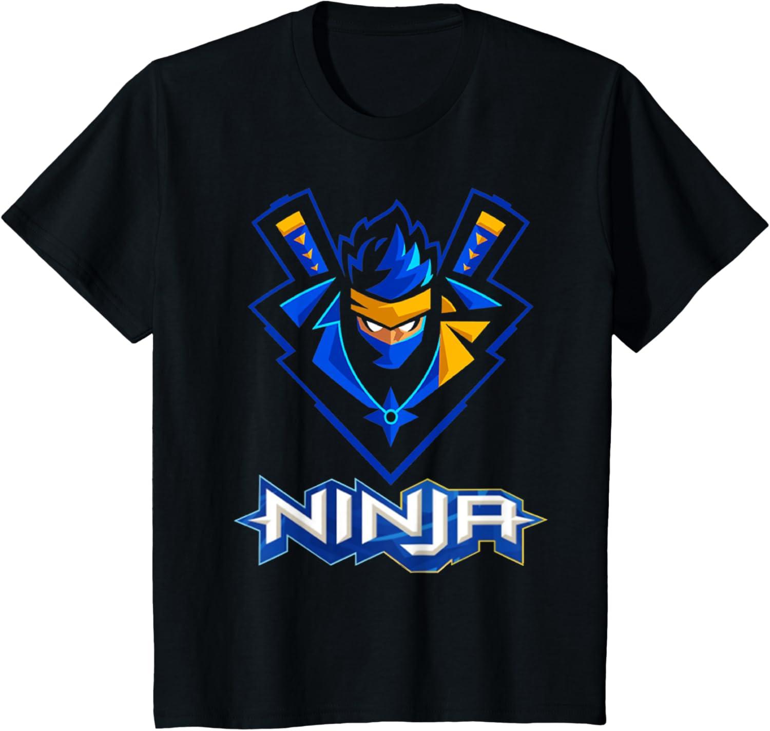 imageReas Ninja logo ninja for Fans of the Ninja Lovers TShirtBlack