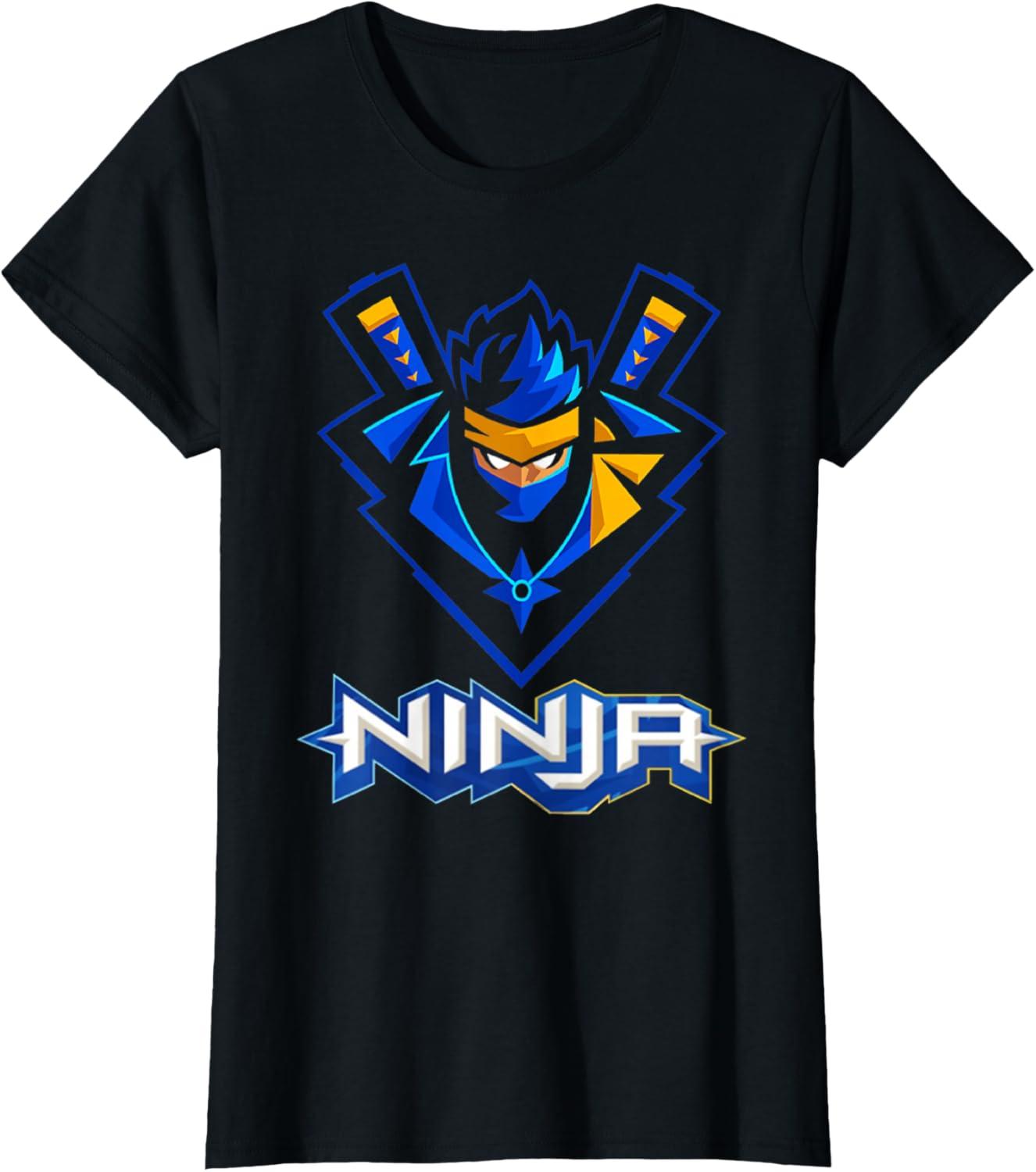 imageReas Ninja logo ninja for Fans of the Ninja Lovers TShirtBlack