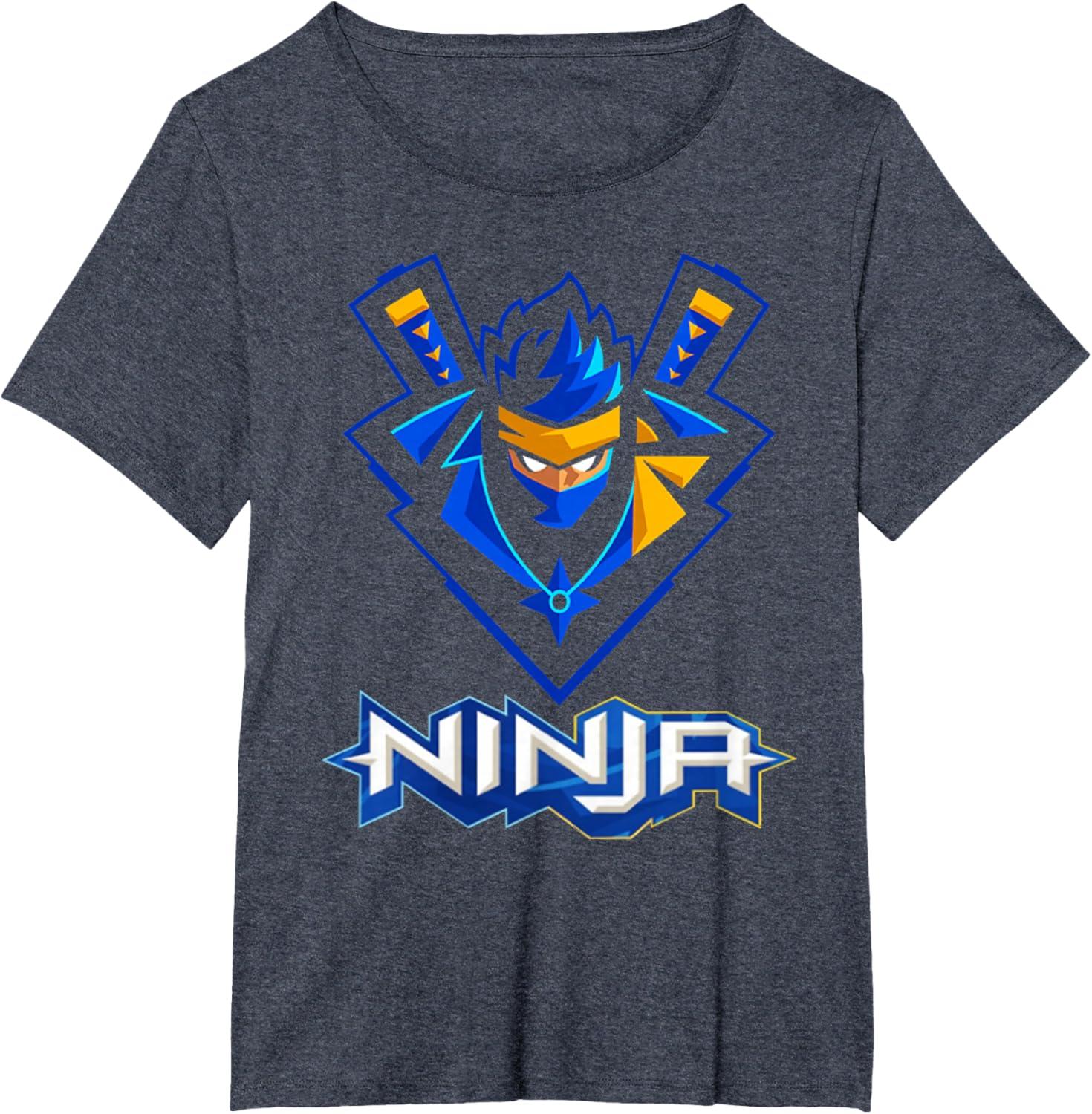imageReas Ninja logo ninja for Fans of the Ninja Lovers TShirtHeather Blue