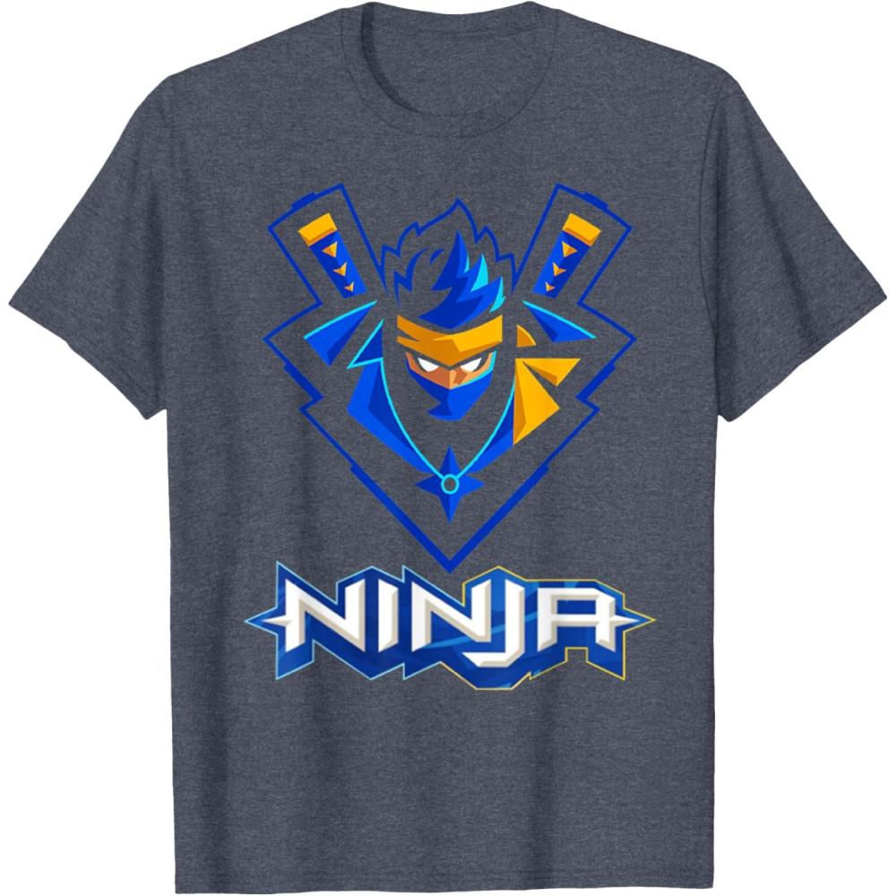 imageReas Ninja logo ninja for Fans of the Ninja Lovers TShirtHeather Blue