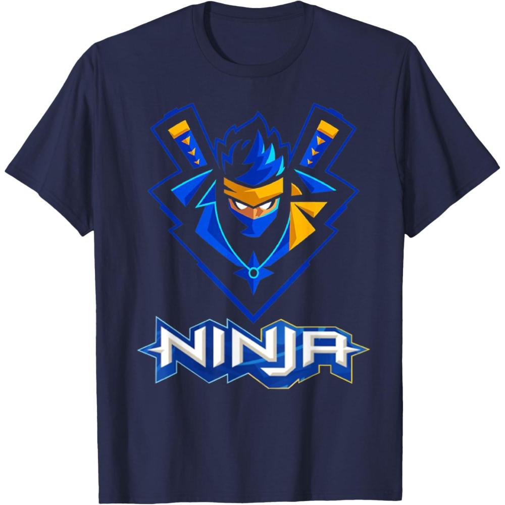 imageReas Ninja logo ninja for Fans of the Ninja Lovers TShirtNavy Blue