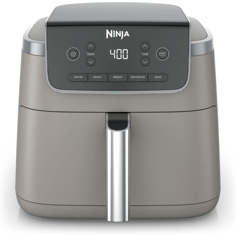 imageNinja Air Fryer Pro 5in1 5 QT Capacity Air Fry Bake Roast Reheat and Dehydrate Air Crisp Technology Nonstick Basket amp Crisper Plate Cyberspace AF142BLStone