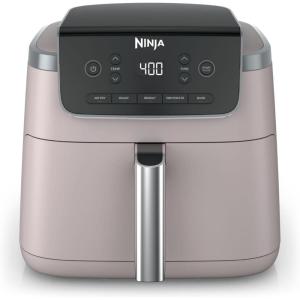 Ninja Air Fryer Pro 5-in-1 | 5 QT Capacity, Air Fry, Bake, Roast, Reheat, and Dehydrate, Air Crisp Technology | Nonstick Basket & Crisper Plate | Cyberspace | AF142BL(Light Pink)