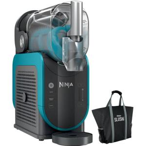 Ninja FS299 SLUSHi 88 oz. Frozen Drink & Slushie Machine (Renewed) Bundle with Ninja SLUSHi Travel Party Tote Black
