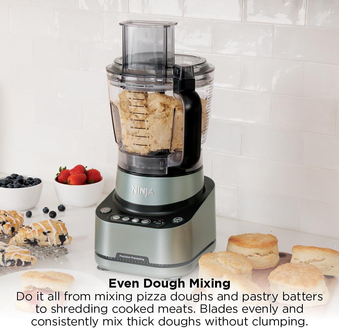 imageNinja 9Cup Food Processor for Kitchen 1000PW motor 9Cup Processing Bowl Multiple Blades and Adjustable Speed for Chopping and Slicing Vegetables Pureeing and Mixing Dough BZ601