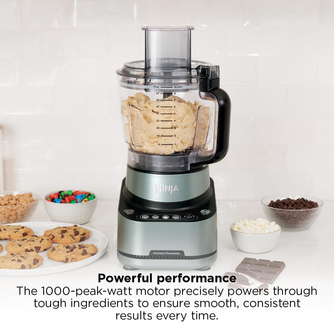 imageNinja 9Cup Food Processor for Kitchen 1000PW motor 9Cup Processing Bowl Multiple Blades and Adjustable Speed for Chopping and Slicing Vegetables Pureeing and Mixing Dough BZ601