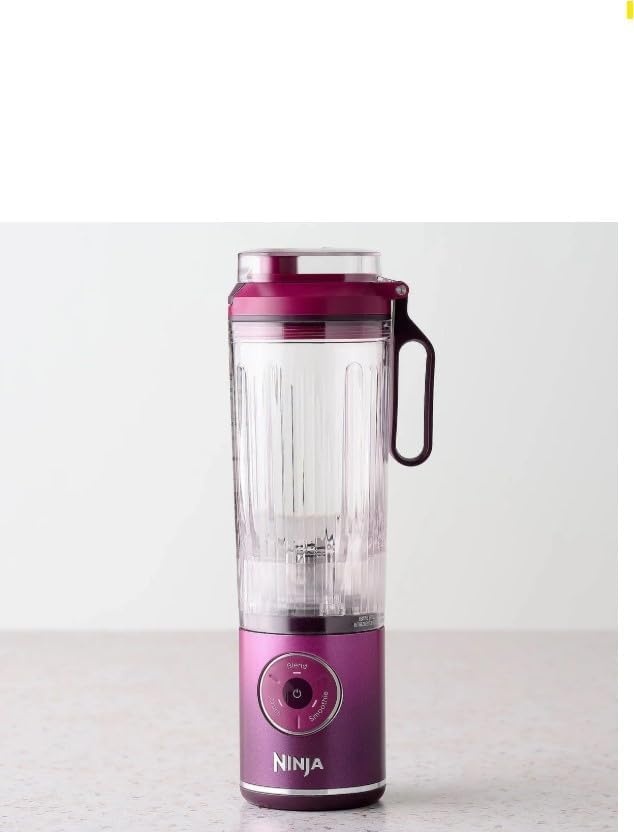 imageNinja BC251GY Blast Max Personal Cordless Blender for Smoothies Blend Ice Crush 22 oz Twist amp Go Vessel Gray Certified RefurbishedCherry