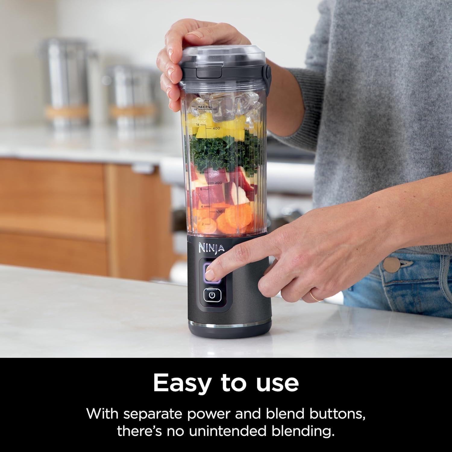 imageNinja Blast portable blender CO155BCBW Bundlepack BlackWhite Renewed