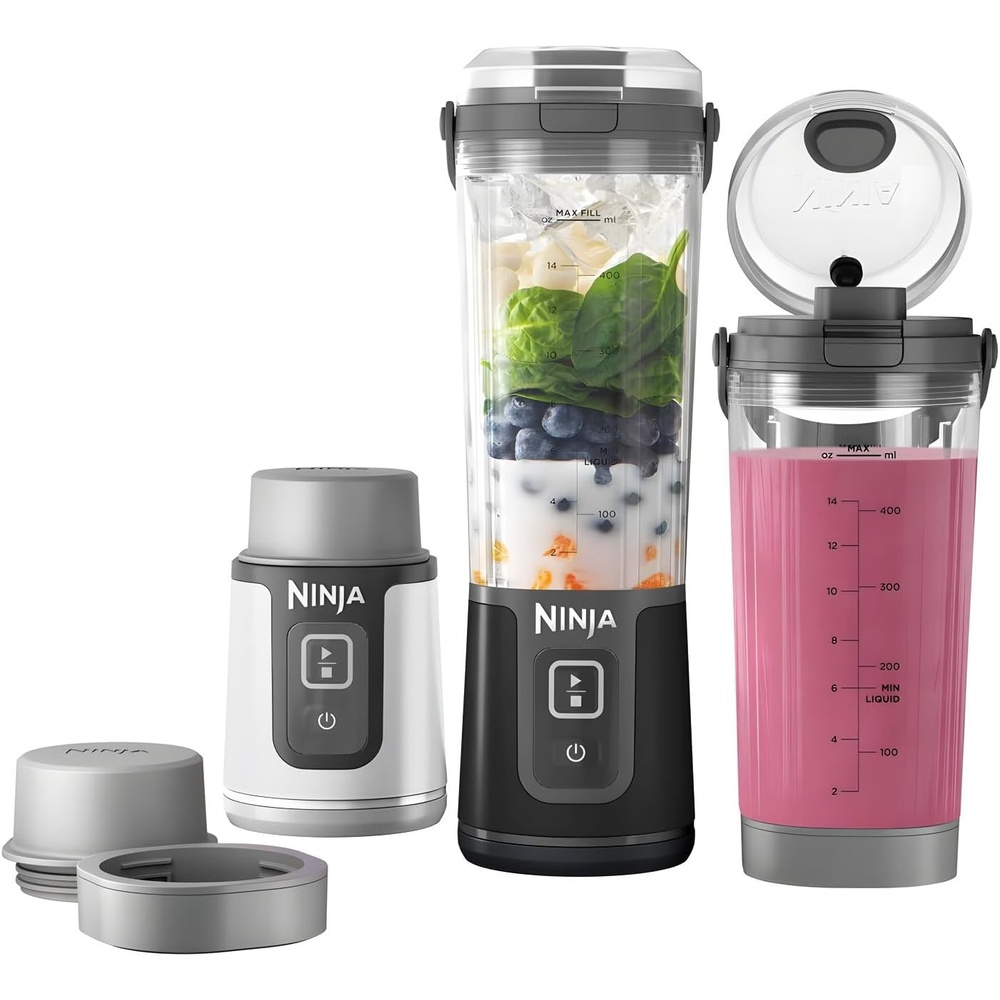 imageNinja Blast portable blender CO155BCBW Bundlepack BlackWhite Renewed