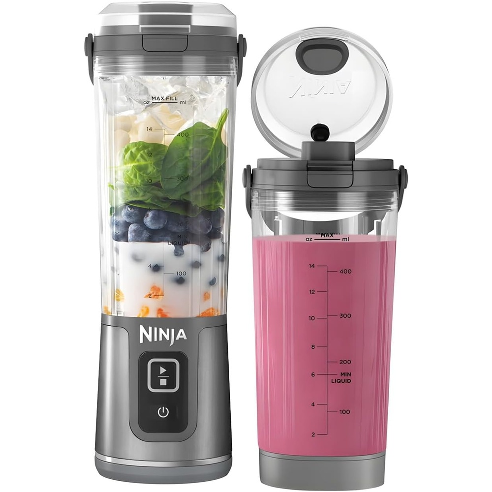 imageNinja Blast portable blender CO155BCGY Bundle pack Grey Renewed