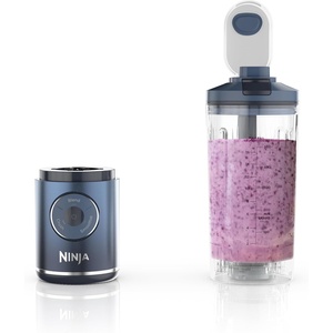Ninja BC251GY Blast Max Personal Cordless Blender for Smoothies, Blend, Ice Crush, 22 oz. Twist & Go Vessel, Gray – Certified Refurbished(Navy)