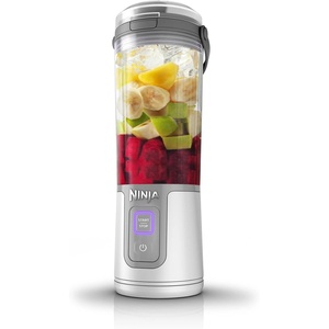 Ninja Blast 16 oz. Personal Portable Blender with Leak Proof Lid and Easy Sip Spout, Perfect for Smoothies, Cordless, USB-C Rechargeable, Dishwasher Safe Parts (Renewed) (Black)(White)