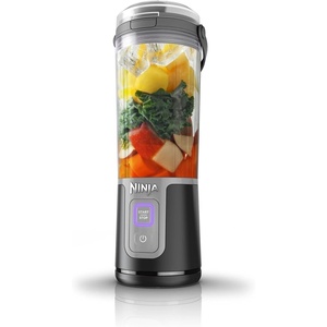 Ninja Blast 16 oz. Personal Portable Blender with Leak Proof Lid and Easy Sip Spout, Perfect for Smoothies, Cordless, USB-C Rechargeable, Dishwasher Safe Parts (Renewed) (Black)(Black)