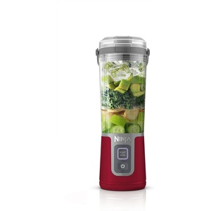 Ninja Blast 16 oz. Personal Portable Blender with Leak Proof Lid and Easy Sip Spout, Perfect for Smoothies, Cordless, USB-C Rechargeable, Dishwasher Safe Parts (Renewed) (Black)(Cranberry Red)
