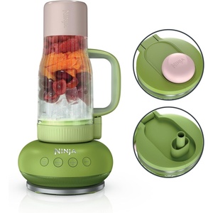 Ninja Blendboss™ | Personal Blender for Smoothies & Frozen Drinks | 26oz Travel Tumbler with LeakProof Lid, Chug Spout & Detachable Straw | Watermelon Bubble Gum | DB351GN (Renewed)(Watermelon Bubblegum (Blender))