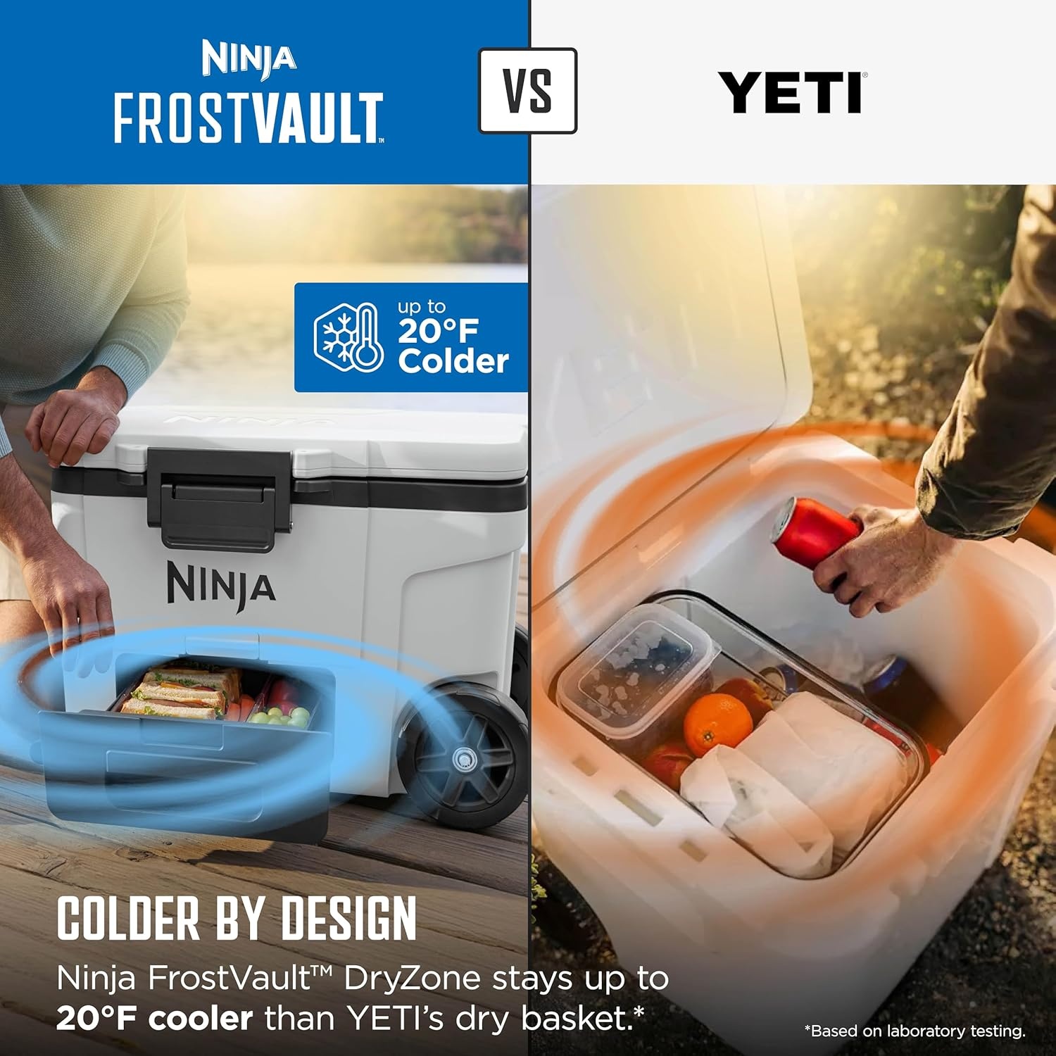 image:imageNinja FrostVault 30QT Cooler with Wheels Insulated with Temp Dry Storage Drawer Keeps Ice Cold for Days for the Beach Camping Picnics amp More Spanish Moss FB230GN1Soft Sage
