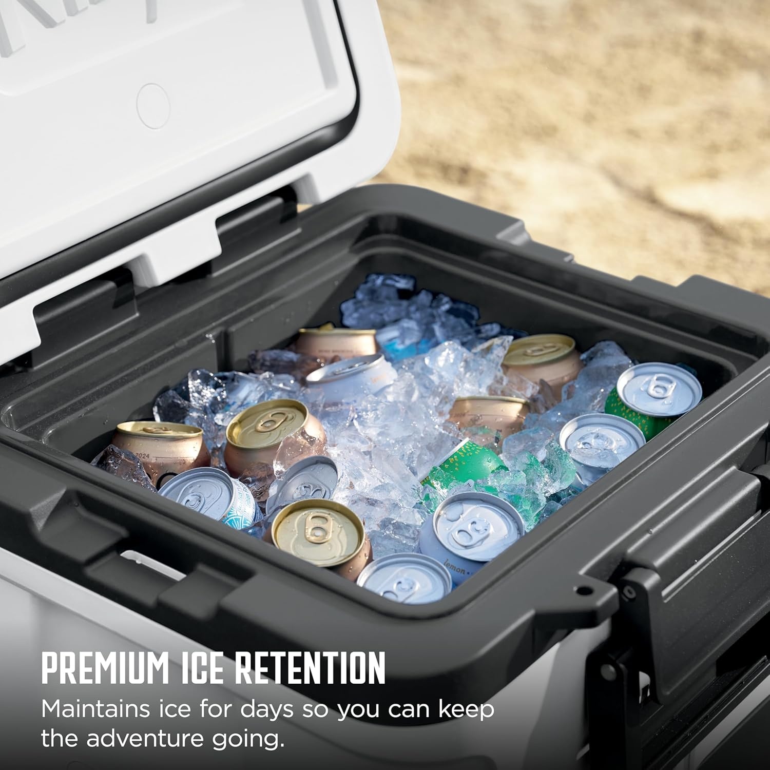 image:imageNinja FrostVault 30QT Cooler with Wheels Insulated with Temp Dry Storage Drawer Keeps Ice Cold for Days for the Beach Camping Picnics amp More Spanish Moss FB230GN1Soft Sage