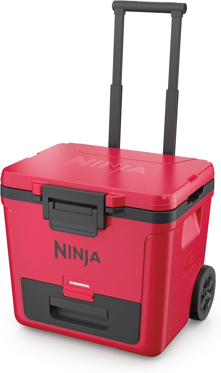 image:imageNinja FrostVault 30QT Cooler with Wheels Insulated with Temp Dry Storage Drawer Keeps Ice Cold for Days for the Beach Camping Picnics amp More Spanish Moss FB230GN1True Red