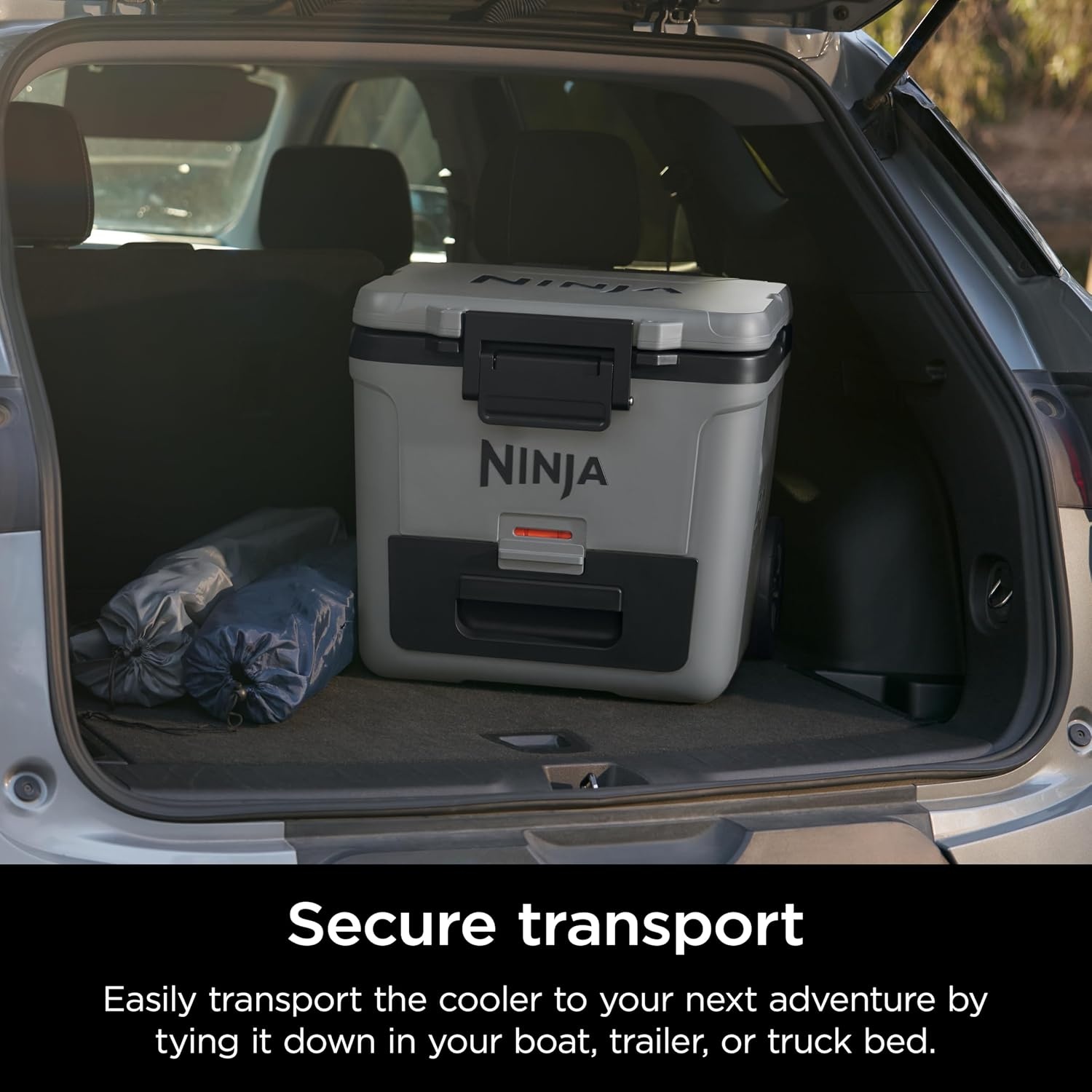 image:imageNinja FrostVault 30QT Cooler with Wheels Insulated with Temp Dry Storage Drawer Keeps Ice Cold for Days for the Beach Camping Picnics amp More Spanish Moss FB230GN1Charcoal Grey