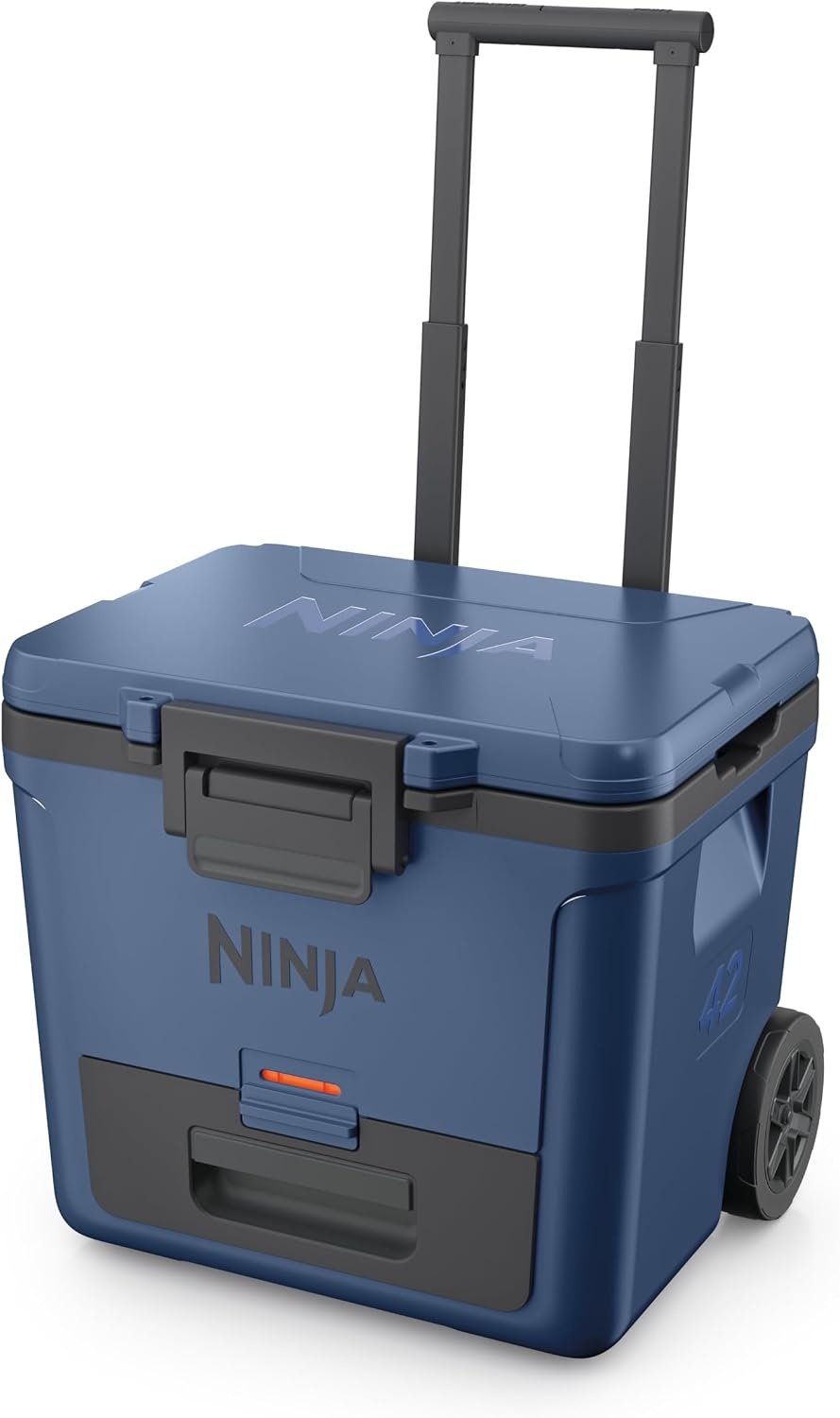 image:imageNinja FrostVault 30QT Cooler with Wheels Insulated with Temp Dry Storage Drawer Keeps Ice Cold for Days for the Beach Camping Picnics amp More Spanish Moss FB230GN1Lakeshore Blue