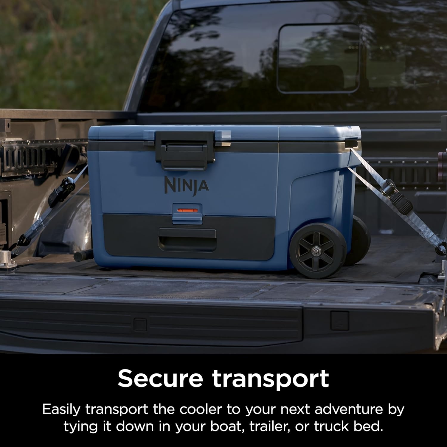 image:imageNinja FrostVault 65qt Wheeled Cooler with Cold Dry Zone Integrated FridgeTemp Dry Storage Drawer Premium HeavyDuty Insulated Cooler Keeps Ice Cold for Days Spanish Moss FB265GN1Lakeshore Blue