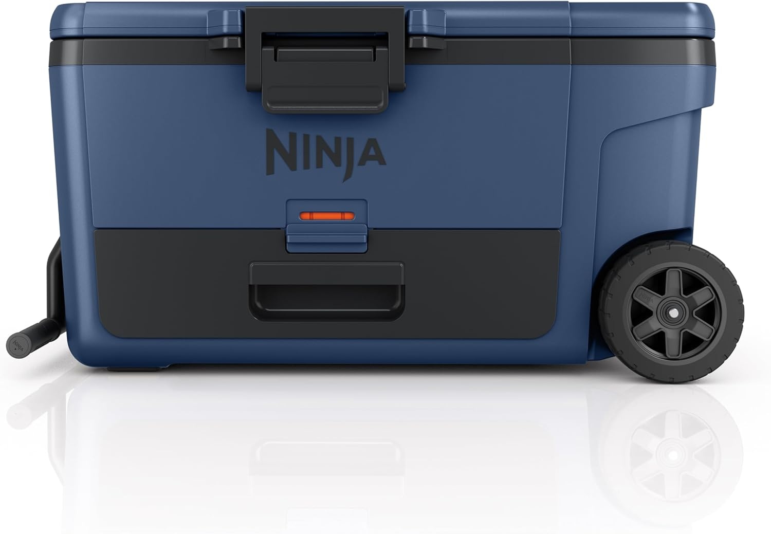 image:imageNinja FrostVault 65qt Wheeled Cooler with Cold Dry Zone Integrated FridgeTemp Dry Storage Drawer Premium HeavyDuty Insulated Cooler Keeps Ice Cold for Days Spanish Moss FB265GN1Lakeshore Blue