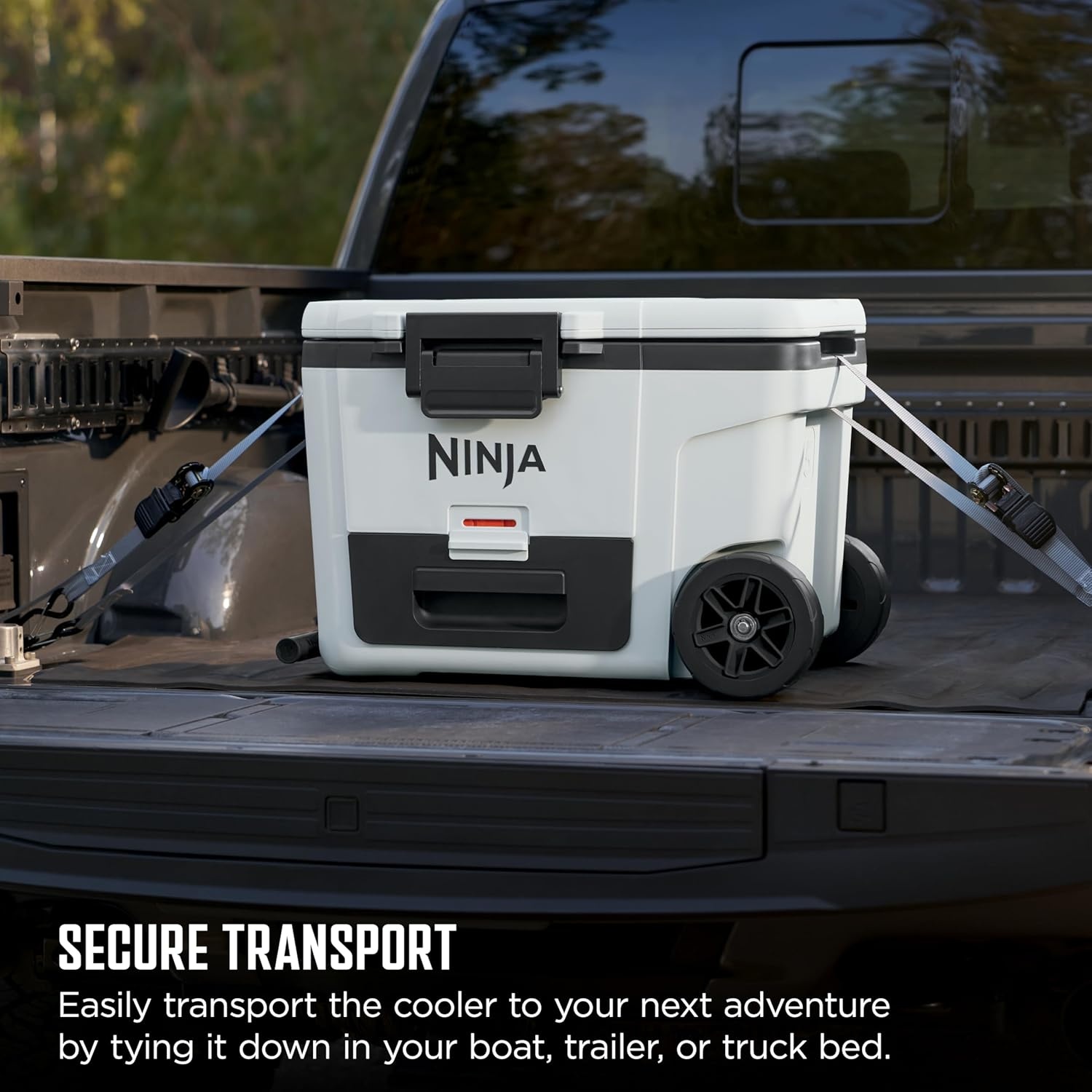 image:imageNinja FrostVault 65qt Wheeled Cooler with Cold Dry Zone Integrated FridgeTemp Dry Storage Drawer Premium HeavyDuty Insulated Cooler Keeps Ice Cold for Days Spanish Moss FB265GN1Halocline Green
