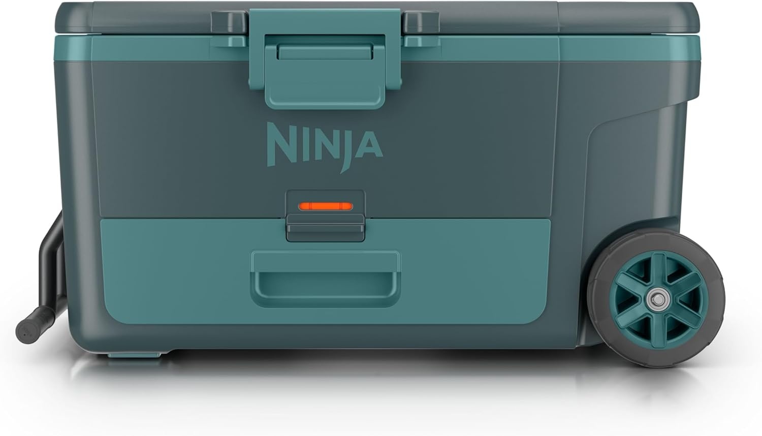 image:imageNinja FrostVault 65qt Wheeled Cooler with Cold Dry Zone Integrated FridgeTemp Dry Storage Drawer Premium HeavyDuty Insulated Cooler Keeps Ice Cold for Days Spanish Moss FB265GN1Halocline Green