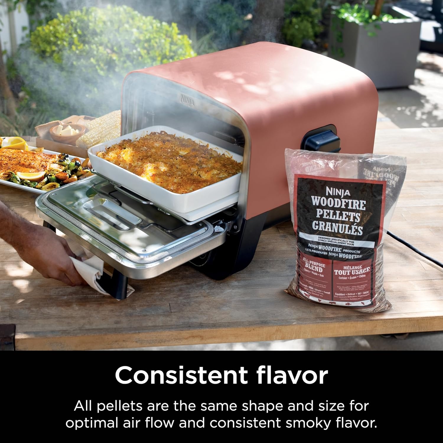 image:imageNinja Woodfire Pellets Robust Blend 5lb Bag 100 Real Wood Pellets Rich Classic BBQ Smoked Flavors Compatible with All Ninja Woodfire Products XSKOP5RAll Purpose Blend