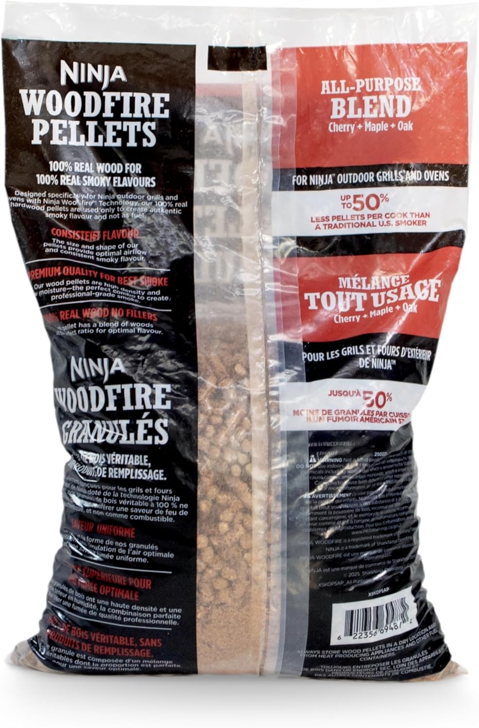 image:imageNinja Woodfire Pellets Robust Blend 5lb Bag 100 Real Wood Pellets Rich Classic BBQ Smoked Flavors Compatible with All Ninja Woodfire Products XSKOP5RAll Purpose Blend