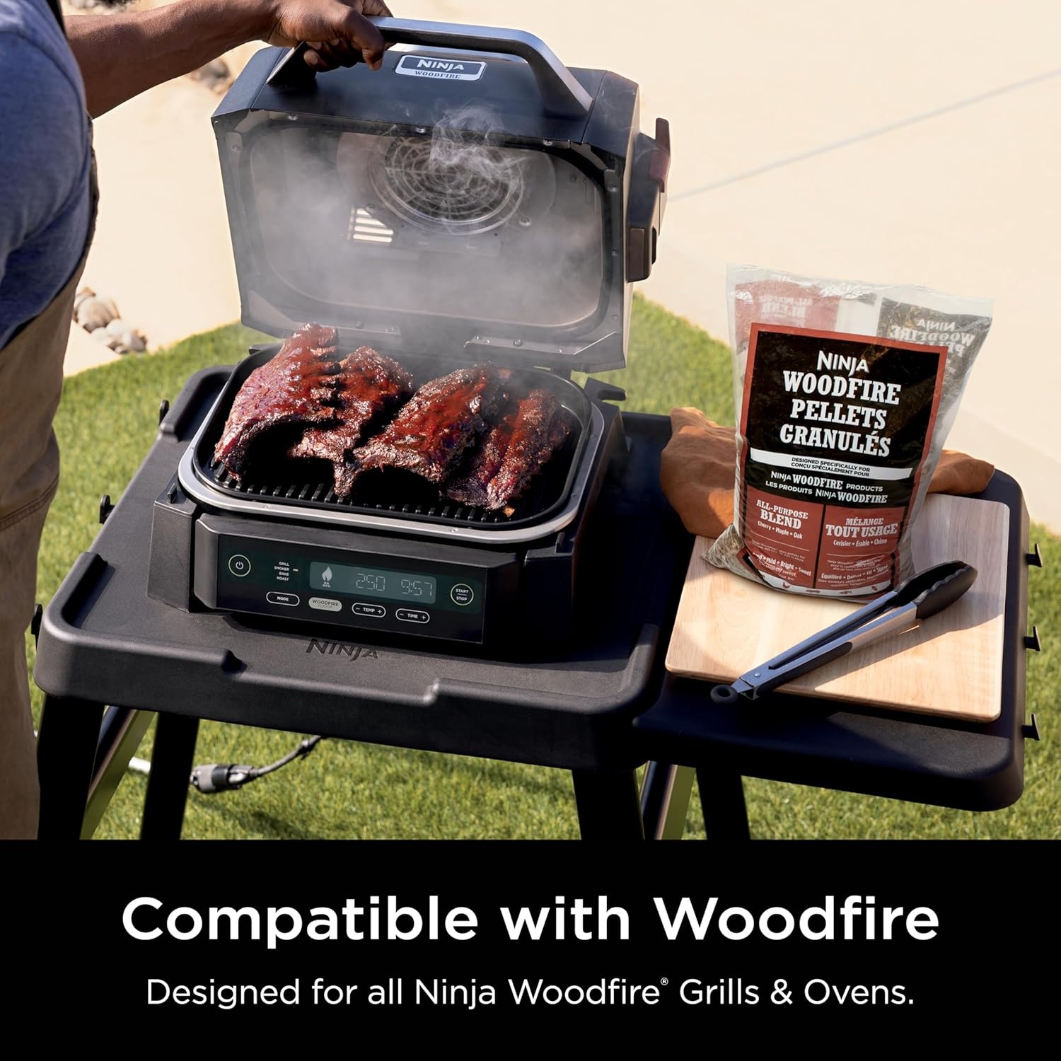 image:imageNinja Woodfire Pellets Robust Blend 5lb Bag 100 Real Wood Pellets Rich Classic BBQ Smoked Flavors Compatible with All Ninja Woodfire Products XSKOP5RAll Purpose Blend