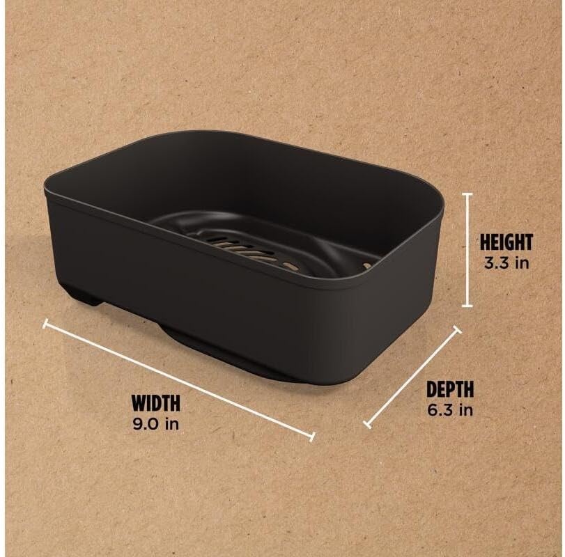 image:imageNinja XSKCRSPBKT Woodfire Combo Crisper Basket 25Quart Capacity Compatible with Ninja Woodfire Grills OG700 series Nonstick BlackWoodfire Grills