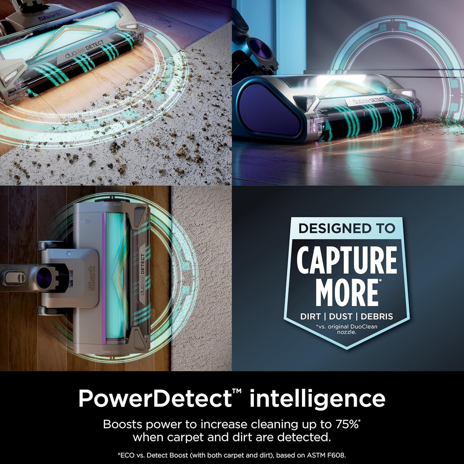 image:imageShark PowerDetect Pet Plus Clean amp Empty Cordless Stick Vacuum amp AutoEmpty System Powerful Suction HEPA Carpet amp Hard Floor Portable Stick Vacuum for Pet Hair 70Min Runtime Gray IP3253PowerDetect Essential