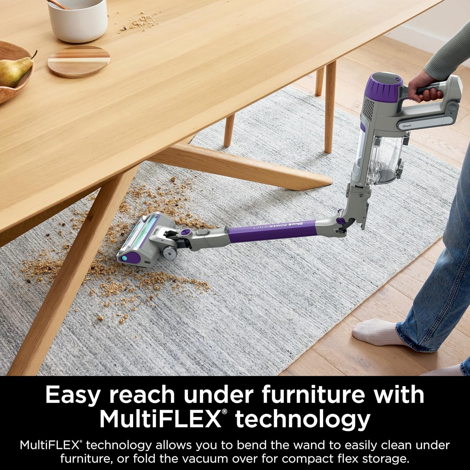image:imageShark PowerDetect Pet Plus Clean amp Empty Cordless Stick Vacuum amp AutoEmpty System Powerful Suction HEPA Carpet amp Hard Floor Portable Stick Vacuum for Pet Hair 70Min Runtime Gray IP3253PowerDetect Essential