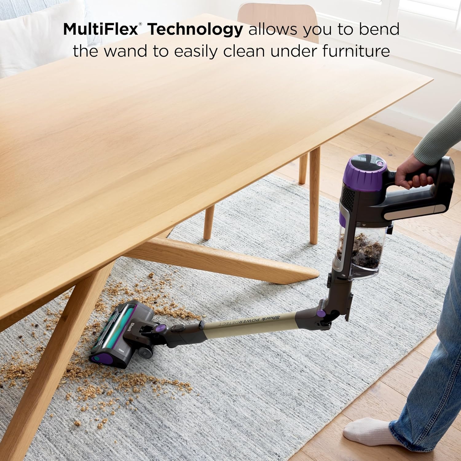 image:imageShark PowerDetect Pet Plus Clean amp Empty Cordless Stick Vacuum amp AutoEmpty System Powerful Suction HEPA Carpet amp Hard Floor Portable Stick Vacuum for Pet Hair 70Min Runtime Gray IP3253PowerDetect w AutoEmpty Essential
