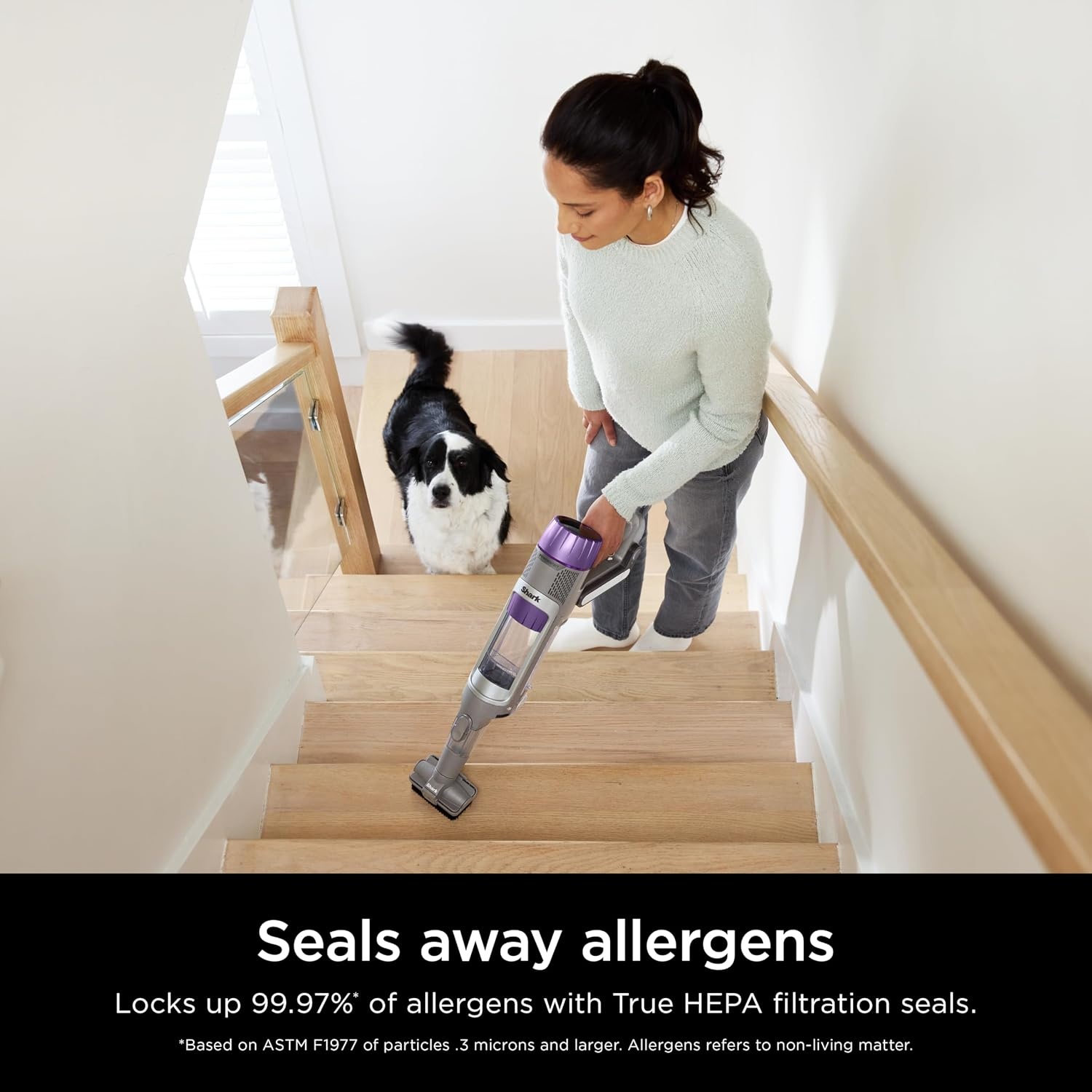 image:imageShark PowerDetect Pet Plus Clean amp Empty Cordless Stick Vacuum amp AutoEmpty System Powerful Suction HEPA Carpet amp Hard Floor Portable Stick Vacuum for Pet Hair 70Min Runtime Gray IP3253PowerDetect Essential