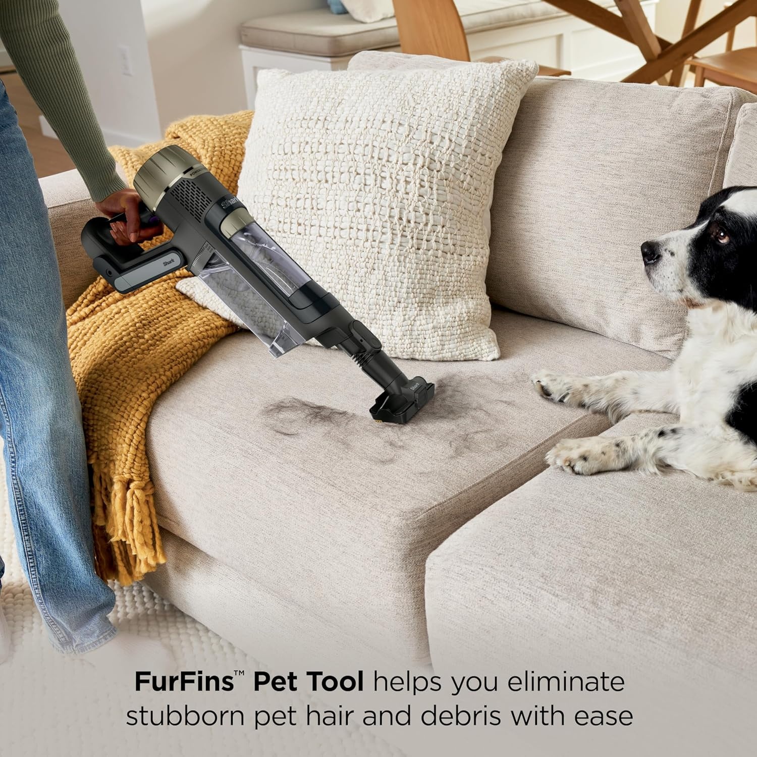 image:imageShark PowerDetect Pet Plus Clean amp Empty Cordless Stick Vacuum amp AutoEmpty System Powerful Suction HEPA Carpet amp Hard Floor Portable Stick Vacuum for Pet Hair 70Min Runtime Gray IP3253PowerDetect w AutoEmpty Premium