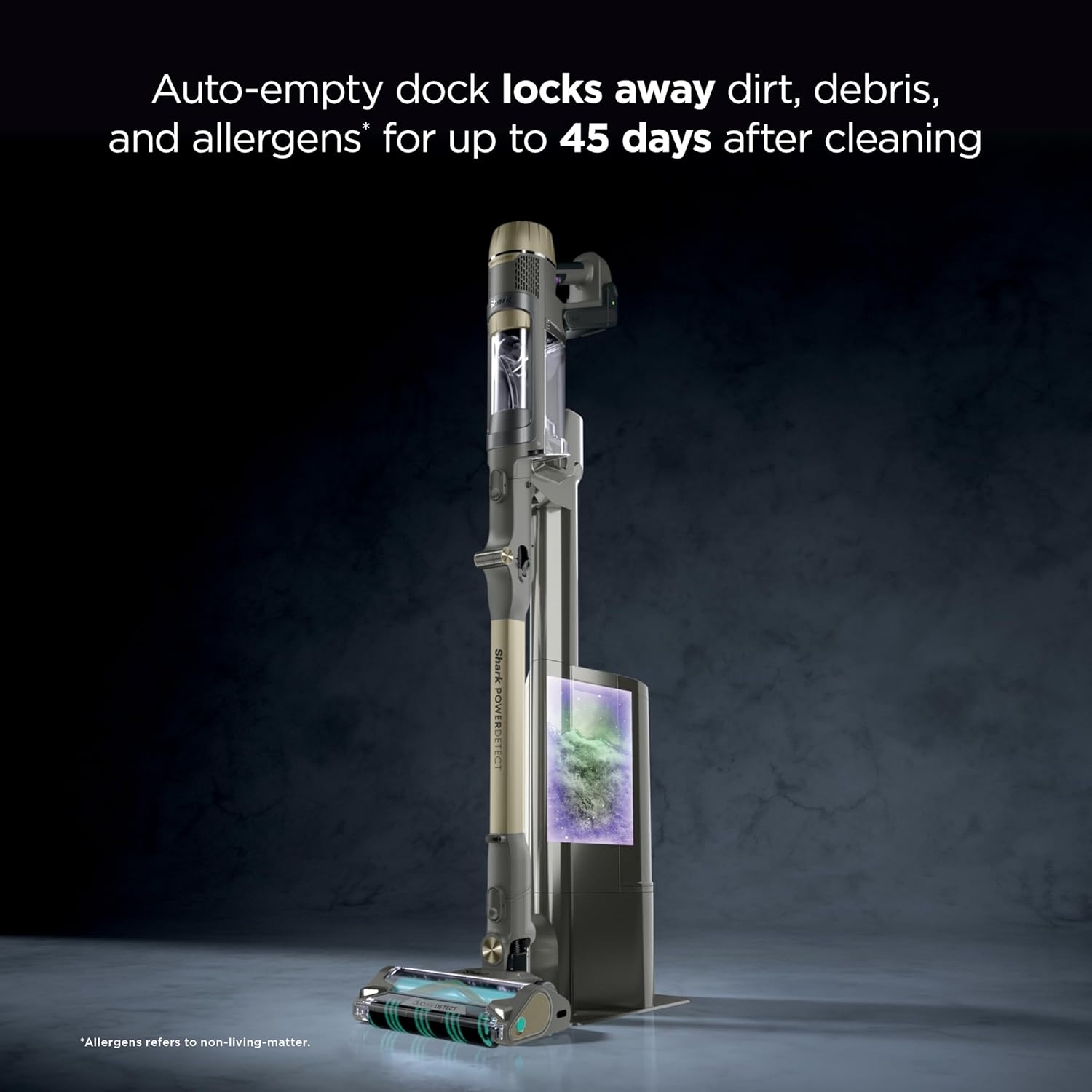 image:imageShark PowerDetect Pet Plus Clean amp Empty Cordless Stick Vacuum amp AutoEmpty System Powerful Suction HEPA Carpet amp Hard Floor Portable Stick Vacuum for Pet Hair 70Min Runtime Gray IP3253PowerDetect w AutoEmpty Premium